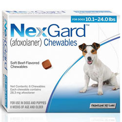 Nexgard For Medium Dogs 10.1-24 Lbs (blue) 6 Chews