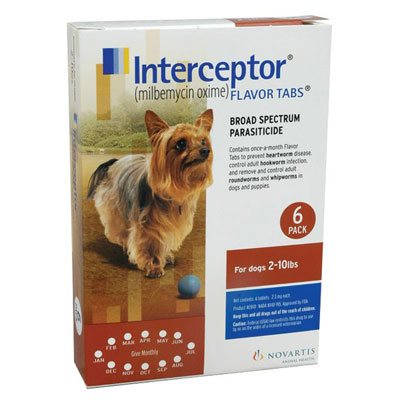 Interceptor For Dogs 2-10 Lbs (brown) 12 Chews