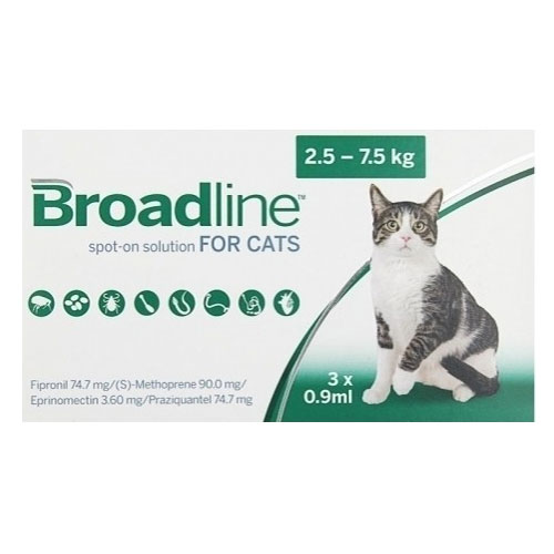 Broadline Spot-on For Large Cats 5.5-16.5 Lbs 12 Pack