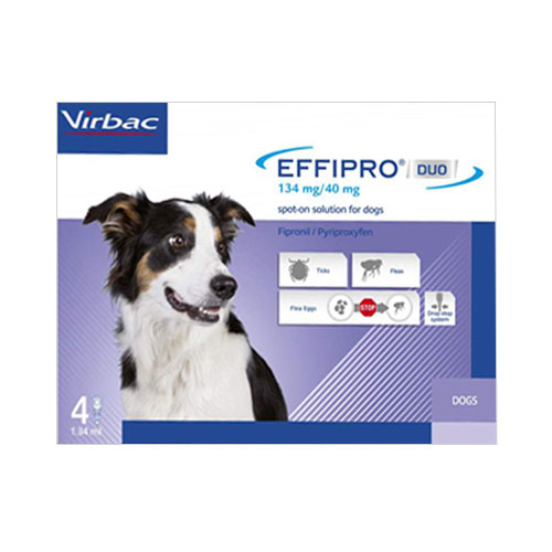 Effipro Duo Spot-on For Medium Dogs 23-44 Lbs 12 Pack