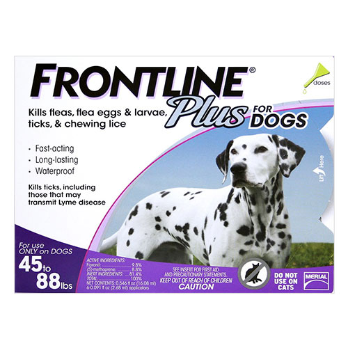 Frontline Plus For Large Dogs 45-88 Lbs (purple) 12 Doses