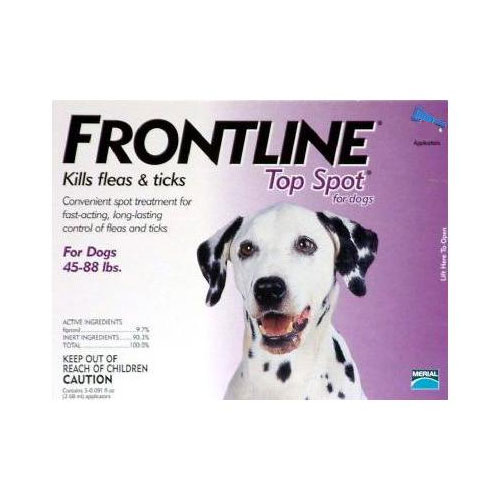Frontline Top Spot Large Dogs 45-88lbs (purple) 4 + 4 Free Doses
