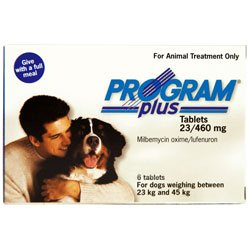 Program Plus For Dogs 46 - 90 Lbs (white) 6 Tablet