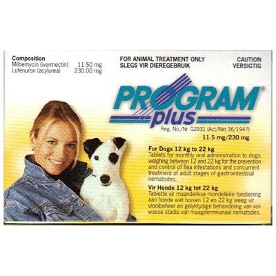 Program Plus For Dogs 21 - 45 Lbs (yellow) 12 Tablet