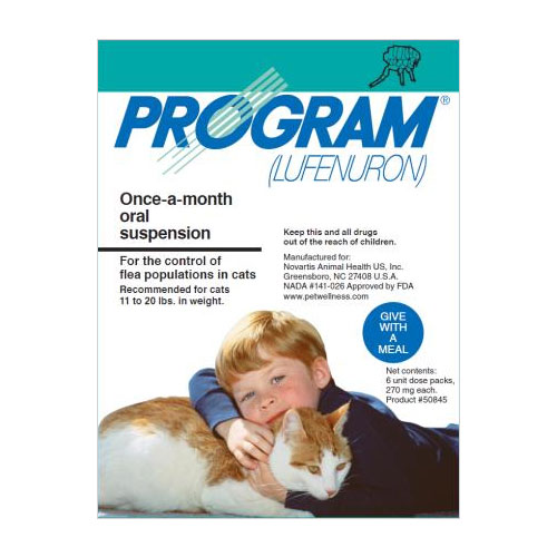 Program Oral Suspension 11-20 Lbs Cats (teal) 12 Ampules