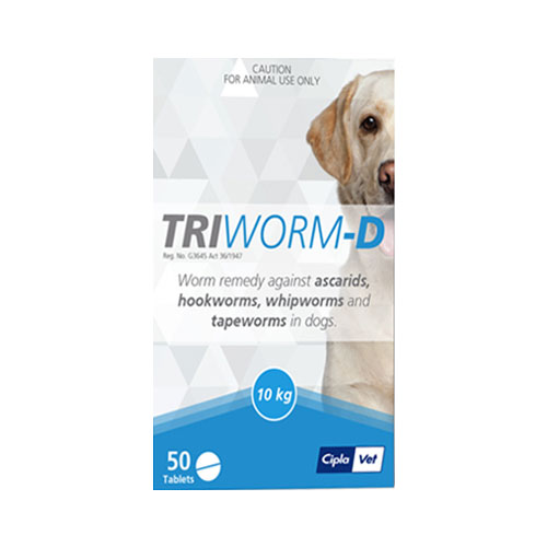 Triworm-d De-wormer For Dogs 2 Tablet