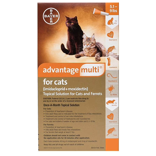 Advantage Multi (advocate) Kittens & Small Cats Up-10lbs (orange) 12 Doses