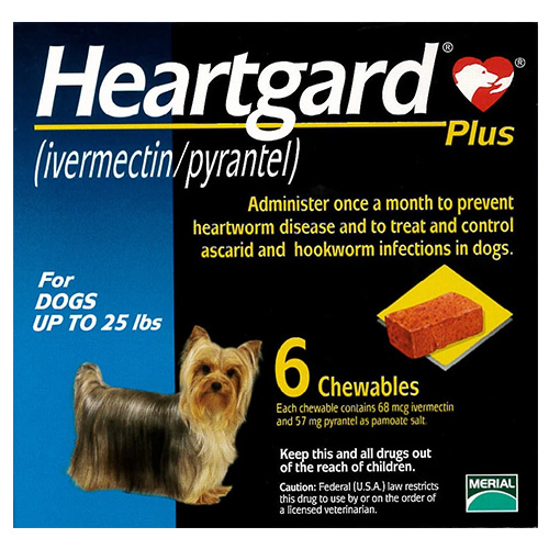 Heartgard Plus For Small Dogs Up-25lbs (blue) 12 Doses