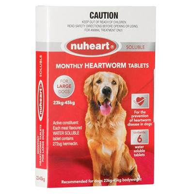 Nuheart Generic Heartgard For Large Dogs 51-100lbs (red) 6 Tablet