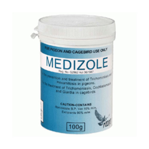 Medizole Powder For Pigeons & Caged Birds 100 Gm 1 Pack