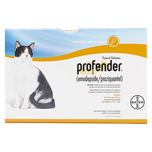 Profender Medium Cats (0.70 Ml) 5.5-11 Lbs 2 Doses