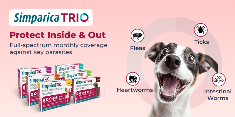 Simparica Trio Chewable Tablets for Dogs